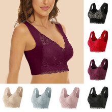 Plus-koon rintaliivit naisille2025Lace Beauty Back Solid Strap Wrap -rintaliivit, täyspeittävä rintaliivi, jokapäiväiseen käyttöön sopivat