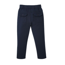 Boys School Uniform Pants, Navy, 11-12Y – Stretch, Thickened, Elastic Waist, Wide Leg, Pockets, Breathable – Compatible with Standard Uniforms