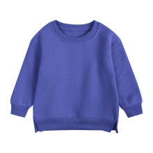 Pullover for Child Toddler Boys And Girls Sweater Coat Round Neck Small And Medium Children's Pullover Solid Color Top