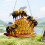 Honeycomb Acrylic Pendant 8in Beehive Design 5