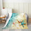 Κουβέρτα Ocean Throw 40x50, Κουβέρτα από Τιρκουάζ Φλις για Αγόρια & Κορίτσια – Χαβανέζικα 2