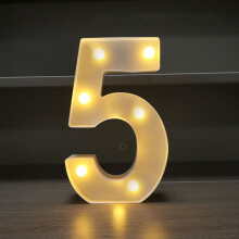 LED Alphabet Letter Lights - Battery Operated Nursery Wall Decor for Birthday Wedding & Kids Room Lighting