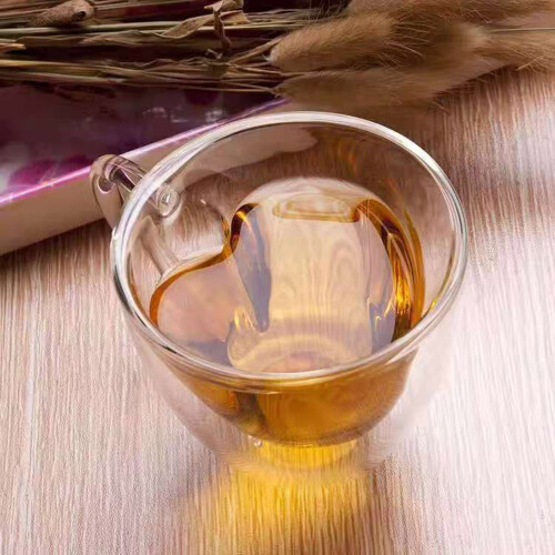 Herzförmiger doppelwandiger Glasbecher, 180 ml oder 240 ml 2