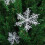 Glitter Snowflake Ornaments Set Silver 3pcs 3