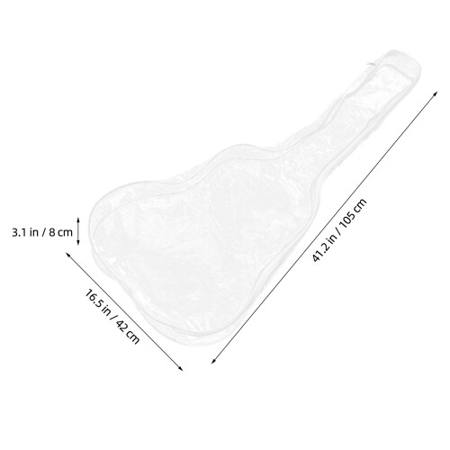 Electric Guitar Cover Transparent 1 Piece 1