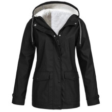 Chaqueta de plumas gruesa para mujer, abrigo de invierno cálido y extragrande con forro polar Sherpa, chaqueta acolchada con capucha, cortavientos,