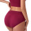 Damen-Unterwäsche aus Baumwolle, einfarbig, Patchwork-Slips, Höschen, Bikini-Unterhosen 5