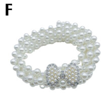Crios Pearl Rhinestone Gabhálais Éadaí Stylish C6W2H7Z2
