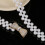 Ceinture perlée et strass, accessoire de mode élégant C6W2H7Z2 6