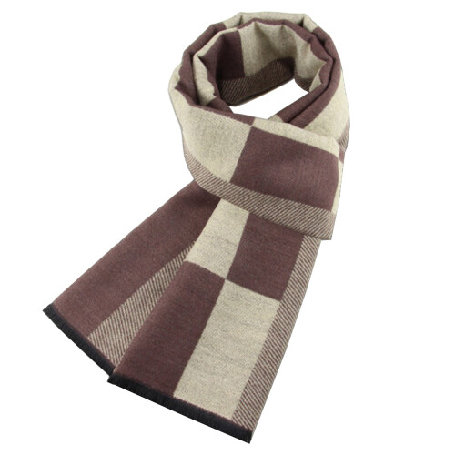 Sciarpa da uomo casual alla moda, invernale, spessa, calda e morbida, scialle classico, sciarpa lunga, sciarpa regalo per uomo 1