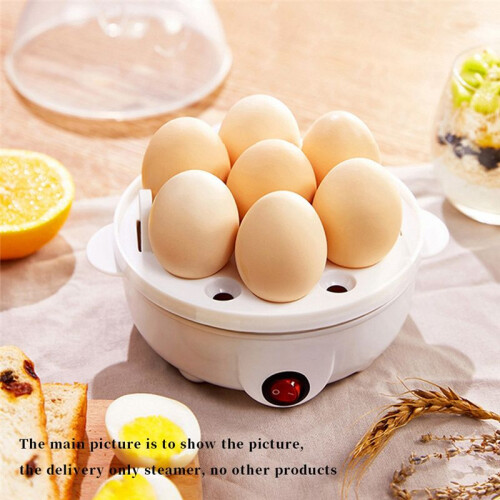 Electric Egg Cooker Double-Layer Multi-Function Egg Cooker Corn Milk Quick Breakfast Egg Steamer -US Plug 1