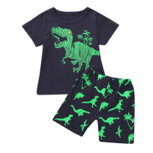 TAIAOJING Toddler Baby Boy vară ținută copii băieți dinozaur pijamale Sleepwear topuri pantaloni ținute set