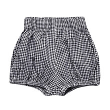 Laternen-Shorts für Jungen und Mädchen, Sommer, süß, bequem, kariert, dehnbar, elastischer Bund, vielseitige Urlaubsshorts, Schwarz, 3, 6-9 Monate