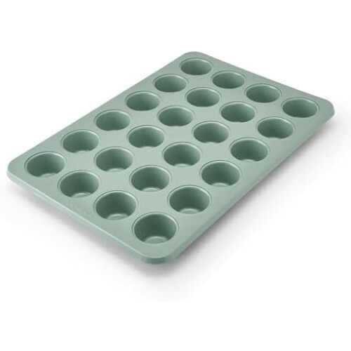Forma de muffin antiaderente de aço aluminizado com 24 cavidades