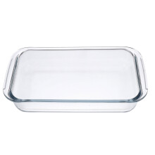 BESTYASH Grillbakke i Hærdet Glas, Transparent, Varmebestandig, Til Opbevaring