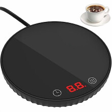 Calentador de tazas de café con doble ajuste de temperatura y función automática de 8 horas.