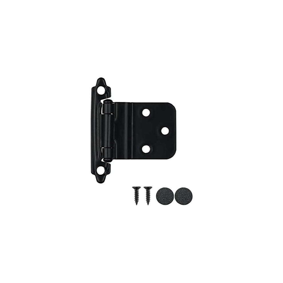 3/8 Inch Inset Cabinet Hinges Black 10 Pack 9132278355993