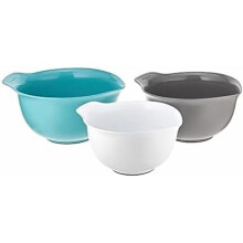 Set aus stapelbaren Kunststoff-Rührschüsseln, 3-teilig, 2,5/3,5/4,5 qt