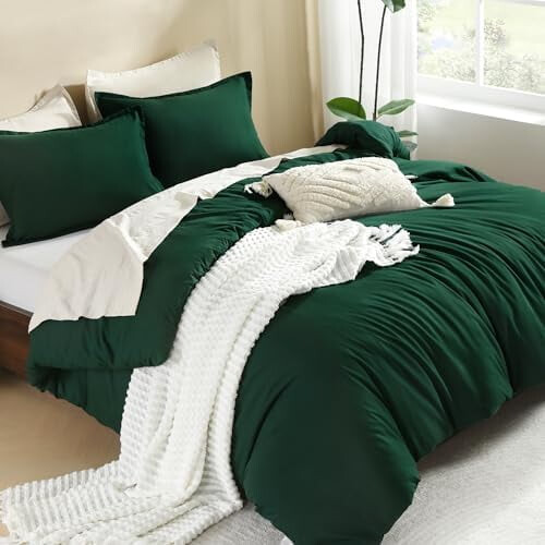 Σετ παπλωμάτων Emerald Green 3 τεμαχίων 79x90in