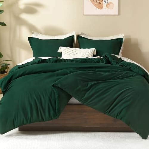 Σετ παπλωμάτων Emerald Green 3 τεμαχίων 79x90in 2
