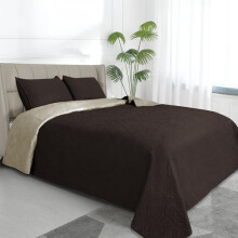 Conjunto de colcha reversível tamanho casal/queen (1 colcha + 2 fronhas), macio, resistente à água e a manchas, estampa folha de