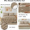 Full Size Comforter Set Burnt Orange 7-Piece 5