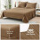 Brown Twin XL Seersucker Comforter Set 5-Piece 7