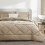 Full Size Comforter Set Burnt Orange 7-Piece 7