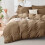 Brown Twin XL Seersucker Comforter Set 5-Piece 2