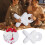 XO Plush Throw Pillow White18x18Inch Decorative Bedroom 2