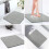 Douchemat, antislip badmat, 24x24 inch, grijs 6