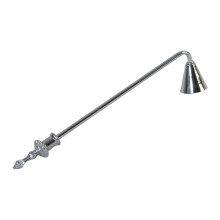 Éteignoir à bougie argenté, manche de 23 cm