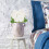 Rosa finta, fiore artificiale, 40 cm, beige 6