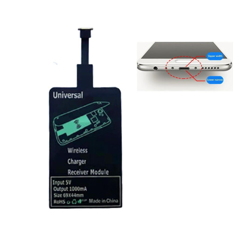 For Android Type C Usb Wireless Charger Receiver Adaptor Fast Charging Pad Nice H6d5 9402001898418