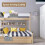 2 τεμάχια ροζ κομοδίνο με 3 τσέπες – Κρεμαστός οργανωτής για κρεβάτια σοφίτας, 6