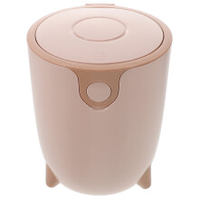Lixeira pequena FRCOLOR com tampa para cozinha, banheiro, quarto e sala de estar. Lixeira charmosa e portátil para escritório em casa.