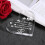 Placa de acrílico em formato de coração "Eu te amo" para ele (1 peça) 2