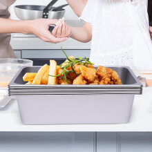 Bandejas para banho-maria de tamanho padrão, pacote com 6 unidades, 15 cm de profundidade, para uso comercial em restaurantes e hotéis, fabricadas