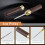 Eispickel, 17,3 cm, Edelstahl mit Holzgriff, 15,4 cm Packung 2