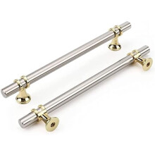 Lot de 10 poignées de meuble en nickel brossé, entraxe de 15,9 cm (6,25 po), compatibles avec les meubles de cuisine et de salle de bain