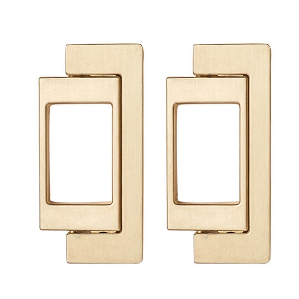 Ounona 2Pcs Golden Invisible Wardrobe Handle Zinc Alloy Durable Home Pull 9402001899538