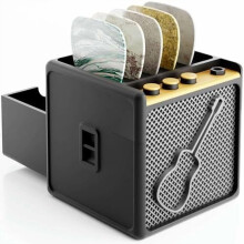 Holder til guitarplekter - Stilfuld organizer til musikentusiaster og musikere (sort)