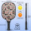 Σετ κουπιών Pickleball με επιφάνεια από υαλοβάμβακα σε λουλουδάτο μοτίβο, 2 μπάλες και 3
