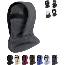 Unisex winddichte en koudebestendige wintermaskers, warme outdoor wintermuts met geïntegreerde nekband, fietsmasker