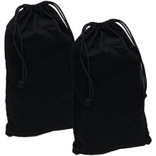 Sacs Ă chaussures en coton biologique noir (lot de 2)