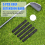 5 pezzi di prolunga per asta di mazza da golf, aste di prolunga per driver e fairway 0,550 6