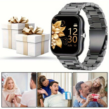 Unisex-Smartwatch mit Touchscreen und brillantem Display