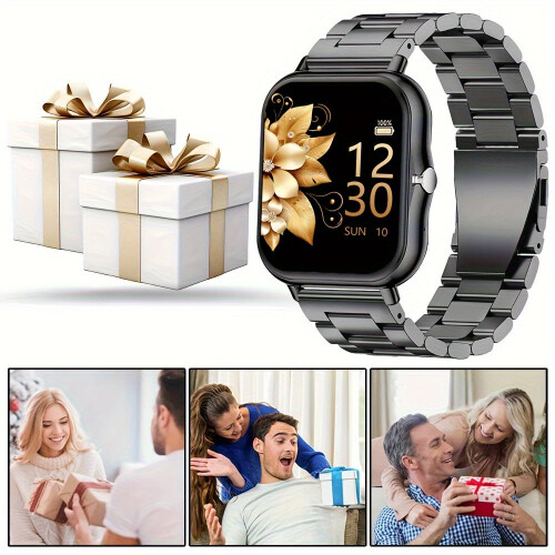 Unisex-Smartwatch mit Touchscreen und brillantem Display