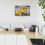 Zonnebloem 12" x 16" ingelijste canvas kunstprints 4