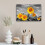 Zonnebloem 12" x 16" ingelijste canvas kunstprints 2